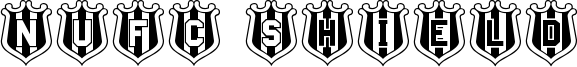 NUFC Shield Font