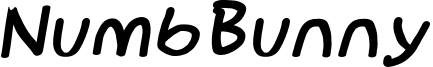 NumbBunnyBkIta.otf