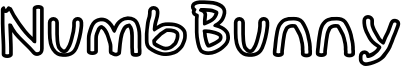 NumbBunnyBkOut.otf