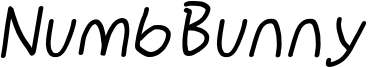 NumbBunnySBdIta.otf