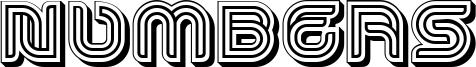 Numbers Font