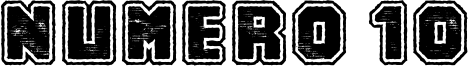 Numero 10 Font