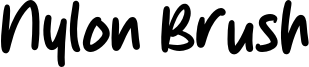 Nylon Brush Font