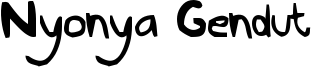 Nyonya Gendut Font