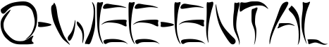 O-Wee-Ental Font