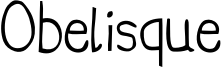 Obelisque Font