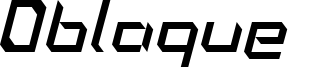 Oblaque  Font