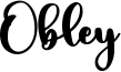 Obley Font