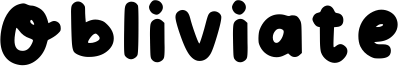 Obliviate Font