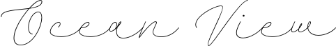 Ocean View Font
