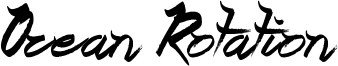 Ocean Rotation Font
