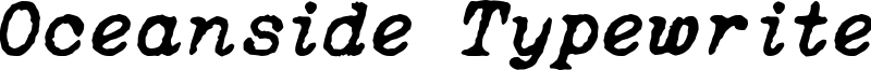 Oceanside Typewriter Font
