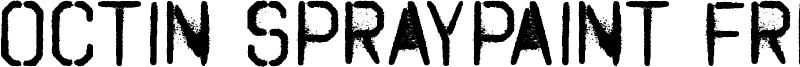 Octin Spraypaint Free Font