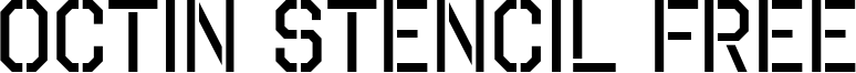Octin Stencil Free Font