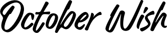 October Wish Font