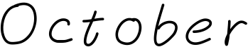 October Font