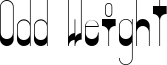 Odd Weight Font