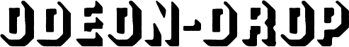 Odeon-Drop Font
