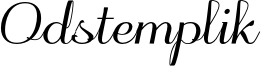 Odstemplik Font