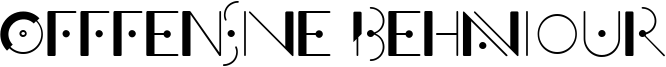 Offfensive Behaviour Font