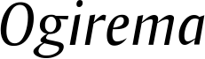 OgiremaItalic.ttf