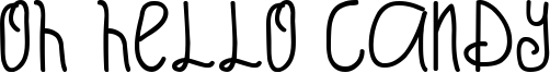 Oh Hello Candy Font