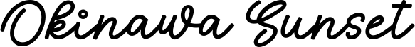 Okinawa Sunset Font