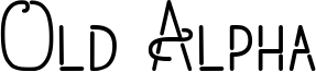 Old Alpha Font