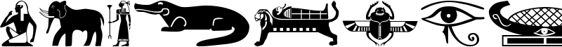 Old Egypt Glyphs Font