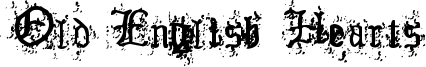 Old English Hearts Font