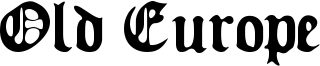 Old Europe Font