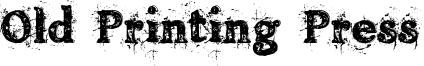 Old Printing Press Font
