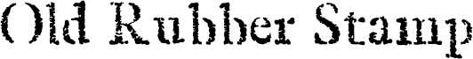 Old Rubber Stamp Font