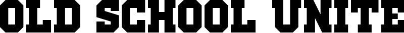 Old School United Font