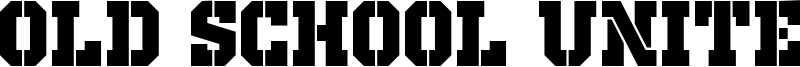 Old School United Stencil Font