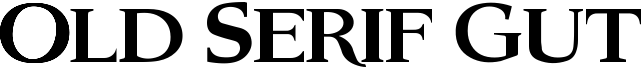 Old Serif Gut Font
