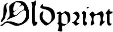 Oldprint Font