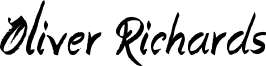 Oliver Richards Font