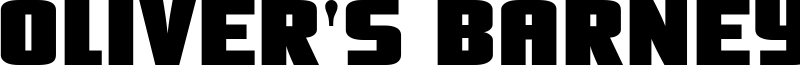 Oliver's Barney Font