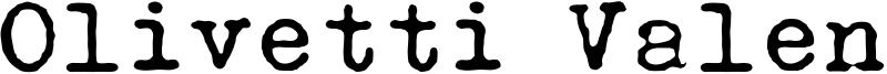 Olivetti Valentine Font