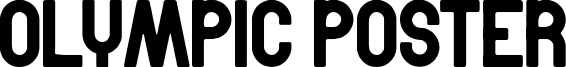 Olympic Poster Font