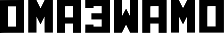 Omaewamo Font