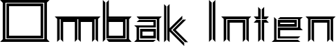 Ombak Inten Font