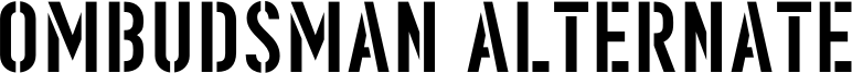 Ombudsman Alternate Font