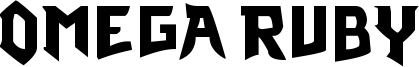 Omega Ruby Font