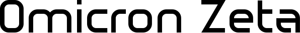Omicron Zeta Font