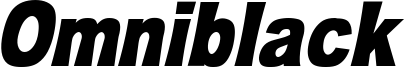 OMNIBLACK_italic_demo.otf