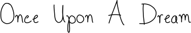 Once Upon A Dream Font