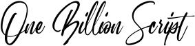 One Billion Script Font