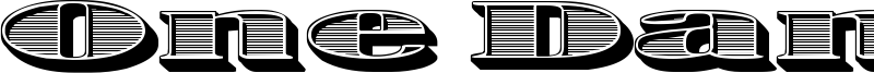 One Dance Font
